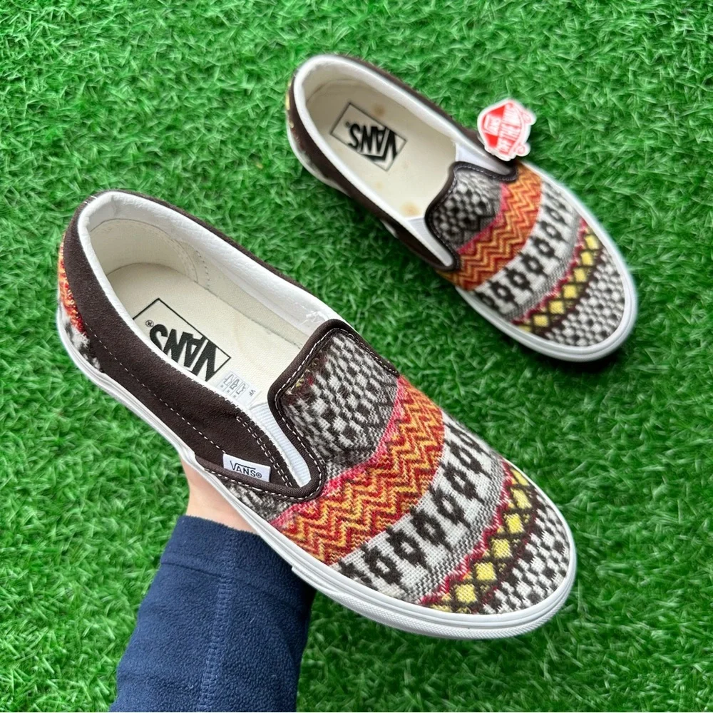 Vans Classic Slip On Fair Aisle Brown - Picture 6 of 10